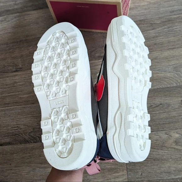 NIB Vans Sentry Old Skool Sneaker Waxed Canvas Navy Forest Women Size 8 - Picture 6 of 8